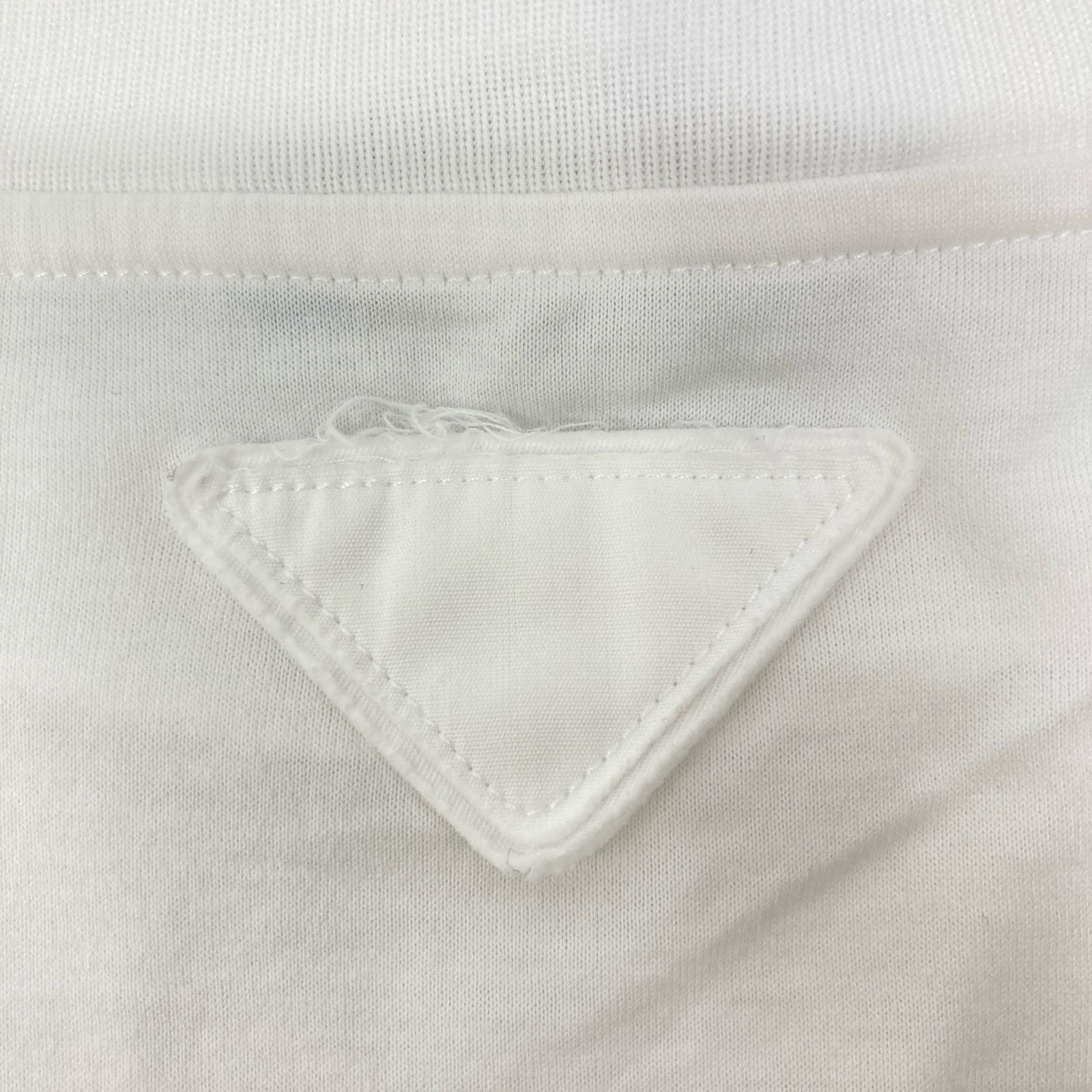 Prada White Green Graphic Print Short Sleeve — view 9
