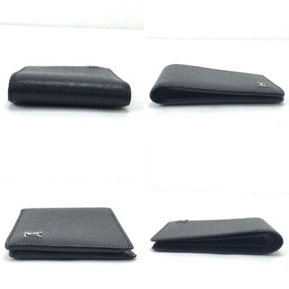 Louis Vuitton Bifold Wallet Taiga Portefeuille Multiple Black — view 4