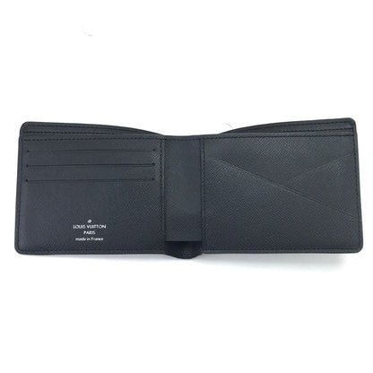 Louis Vuitton Bifold Wallet Taiga Portefeuille Multiple Black — view 8