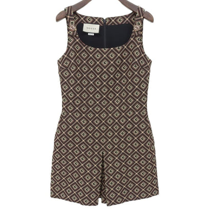 Gucci Jacquard Short All in One Brown Black