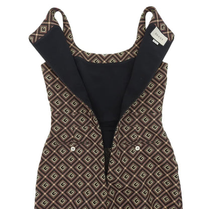 Gucci Jacquard Short All in One Brown Black — view 6