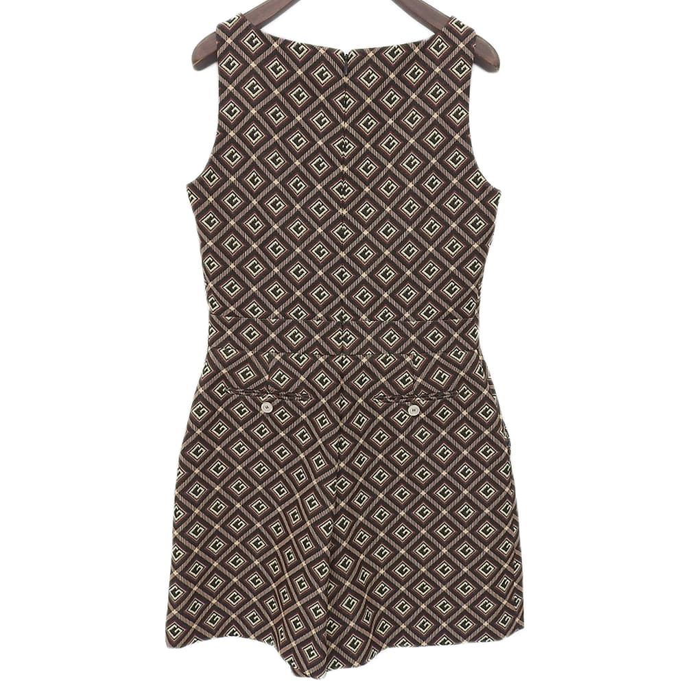 Gucci Jacquard Short All in One Brown Black — view 2