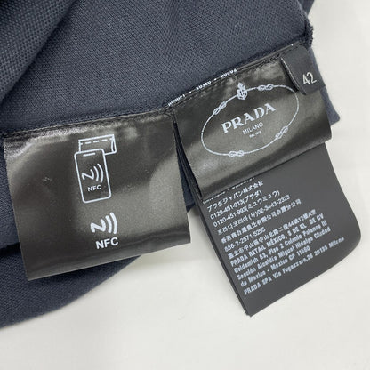 Prada Navy Triangle Logo Dress 42 — view 3