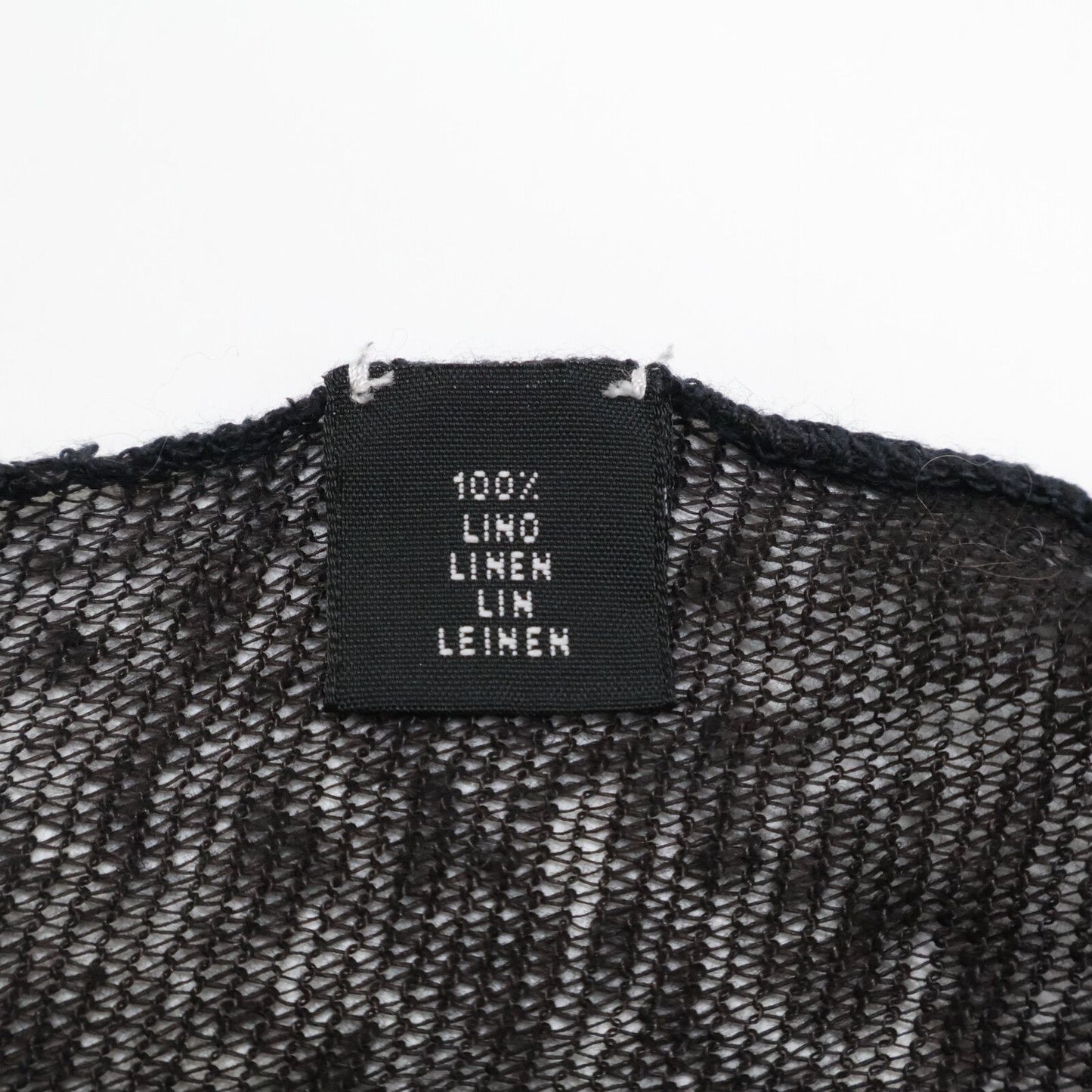 Prada Linen Scarf Black — view 4