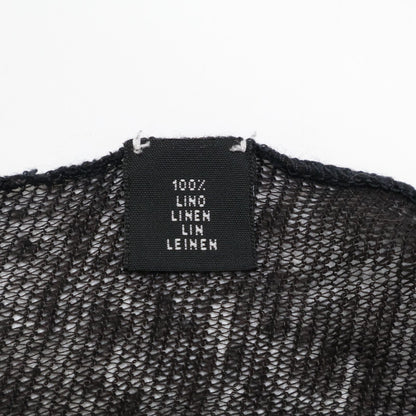 Prada Linen Scarf Black — view 4