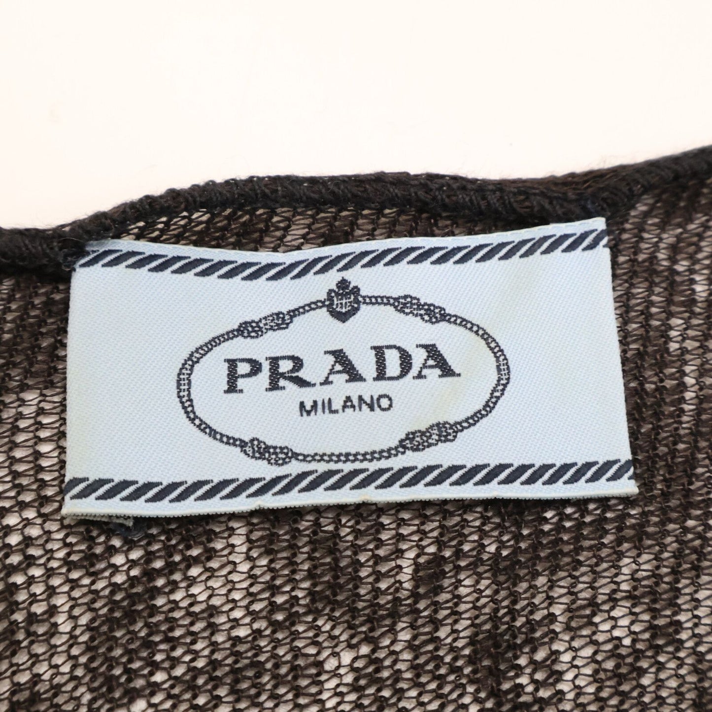 Prada Linen Scarf Black — view 3