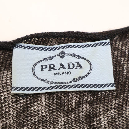 Prada Linen Scarf Black — view 3