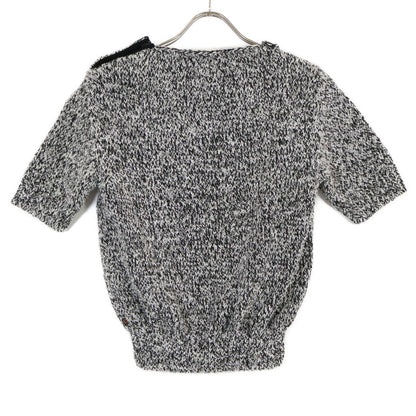 Louis Vuitton Gray Wool Short Sleeve Knit Sweater — view 2