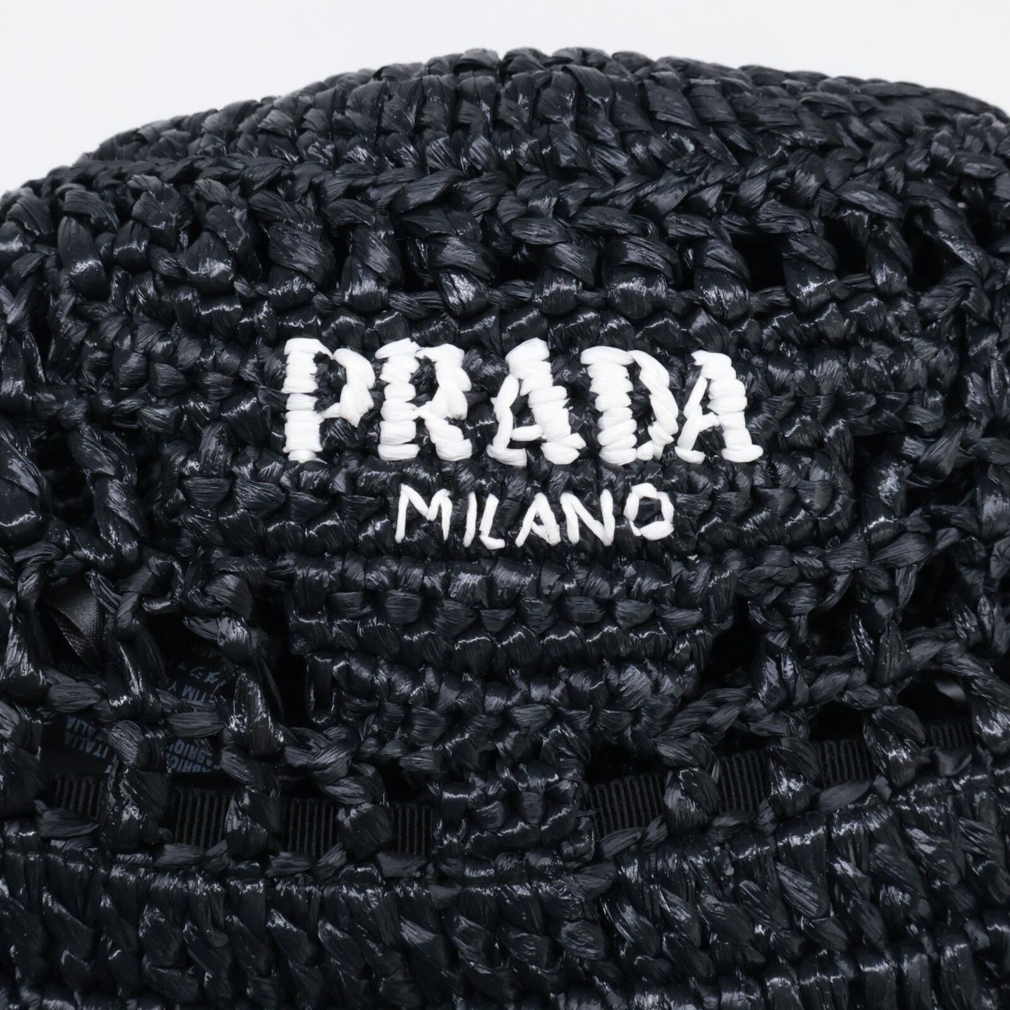 Prada Woven Fabric Bucket — view 6