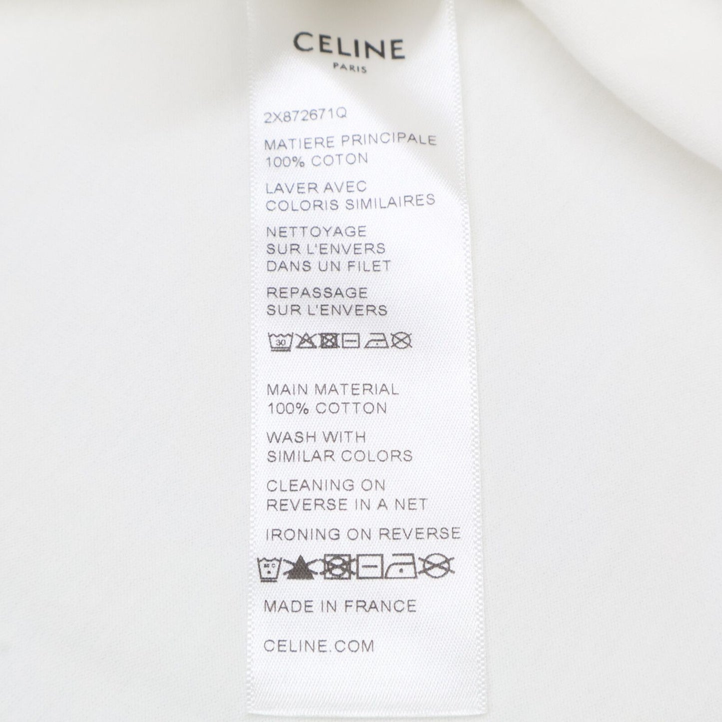 Celine Triomphe Print Short Sleeve T-Shirt — view 5