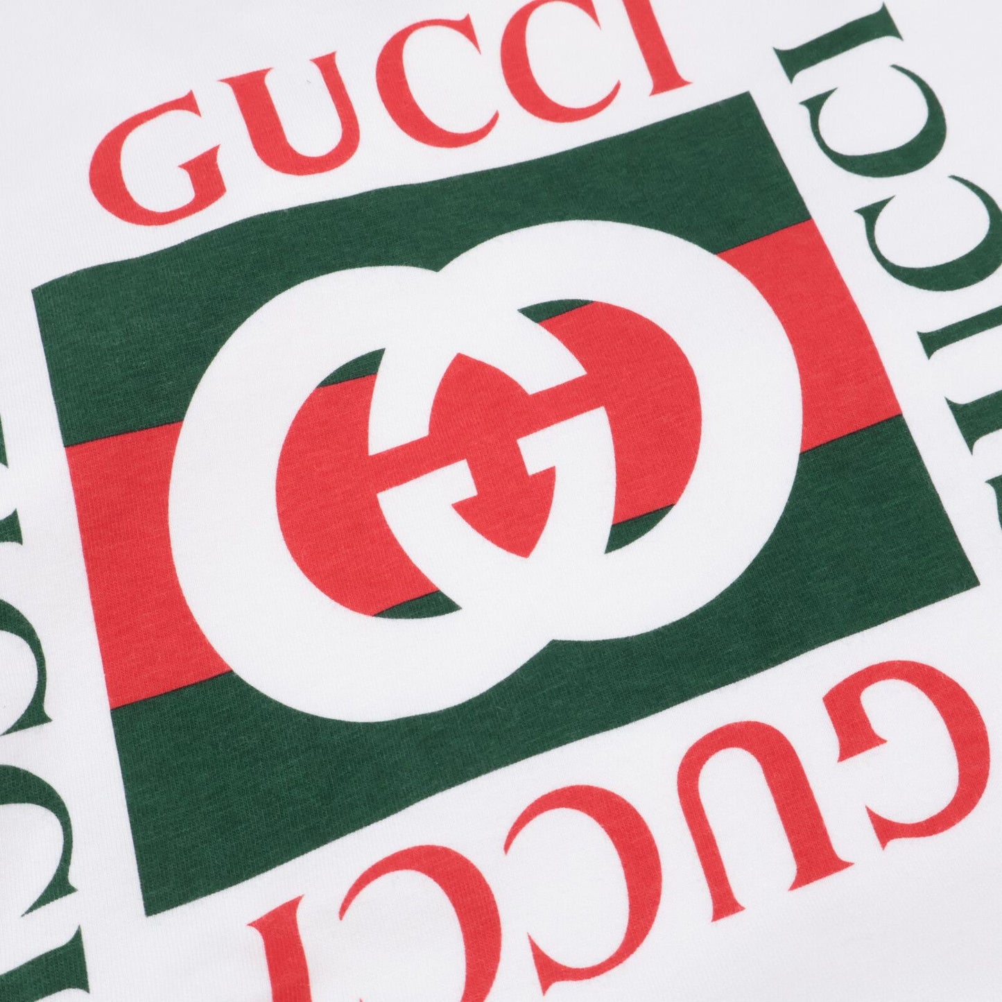 Gucci GG Logo Print Short Sleeve T-Shirt — view 7