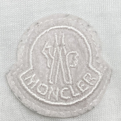 Moncler White Curved Logo S T-Shirt — view 7