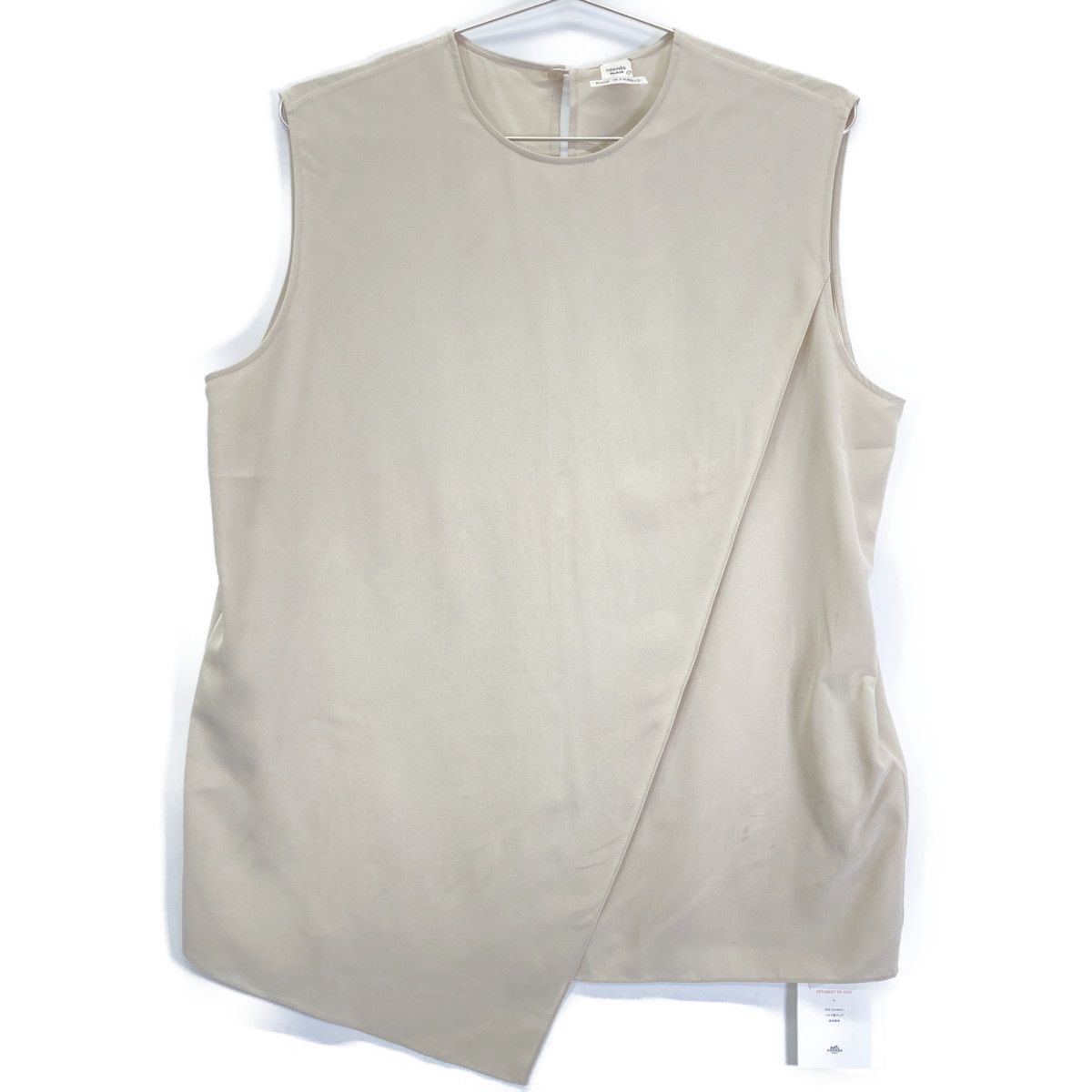 Hermes Silk 100% Sleeveless Blouse 40