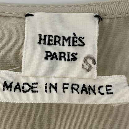 Hermes Silk 100% Sleeveless Blouse 40 — view 3