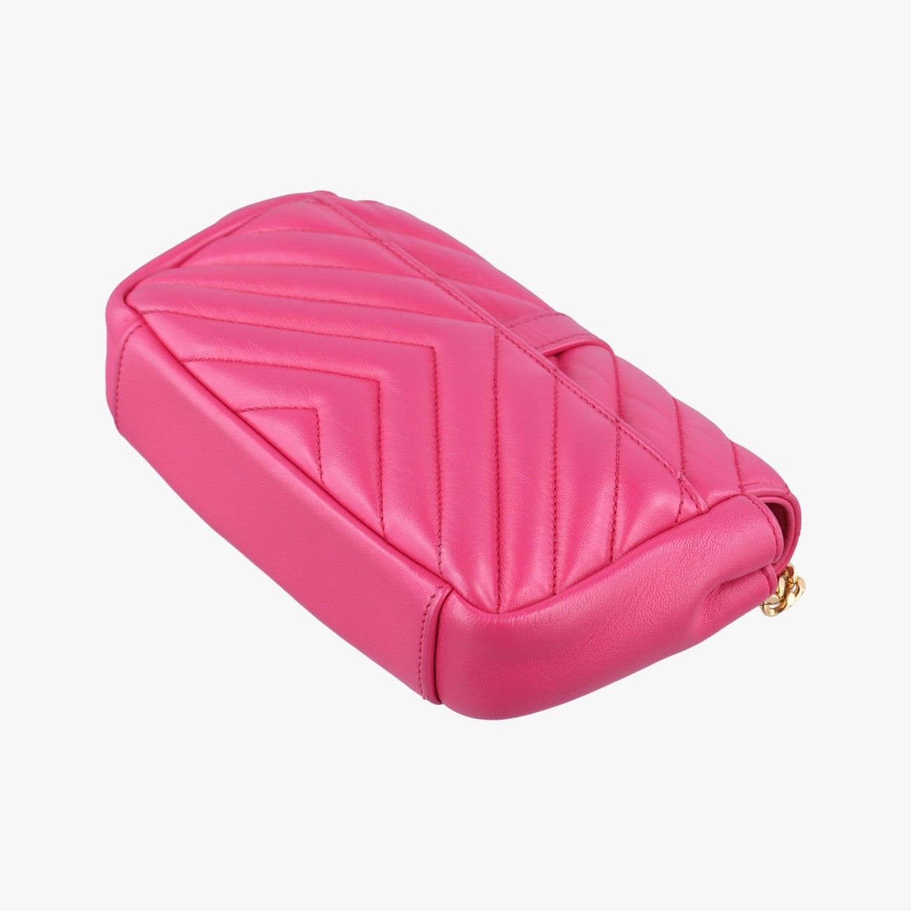 Saint Laurent Yves Baby Chai Pink Leather Messenger — view 6