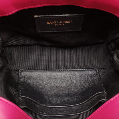 Saint Laurent Yves Baby Chai Pink Leather Messenger — view 9