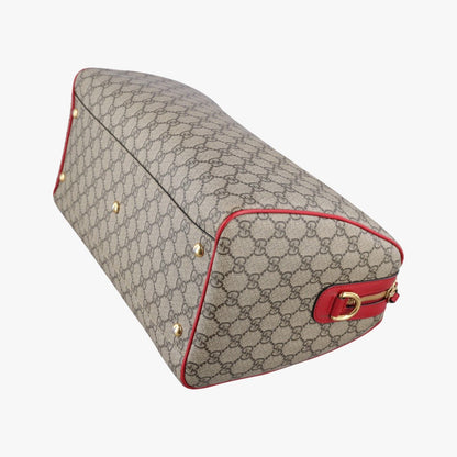 Gucci GG Blue Mus Beige Red Canvas Leather Messenger — view 6