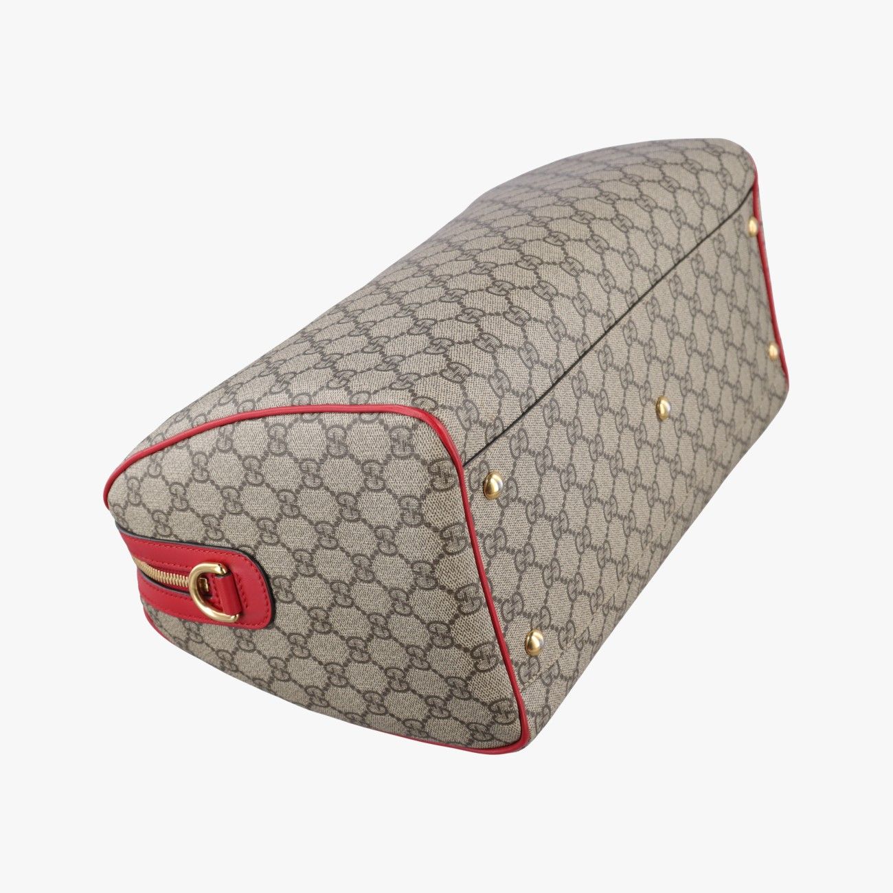 Gucci GG Blue Mus Beige Red Canvas Leather Messenger — view 7