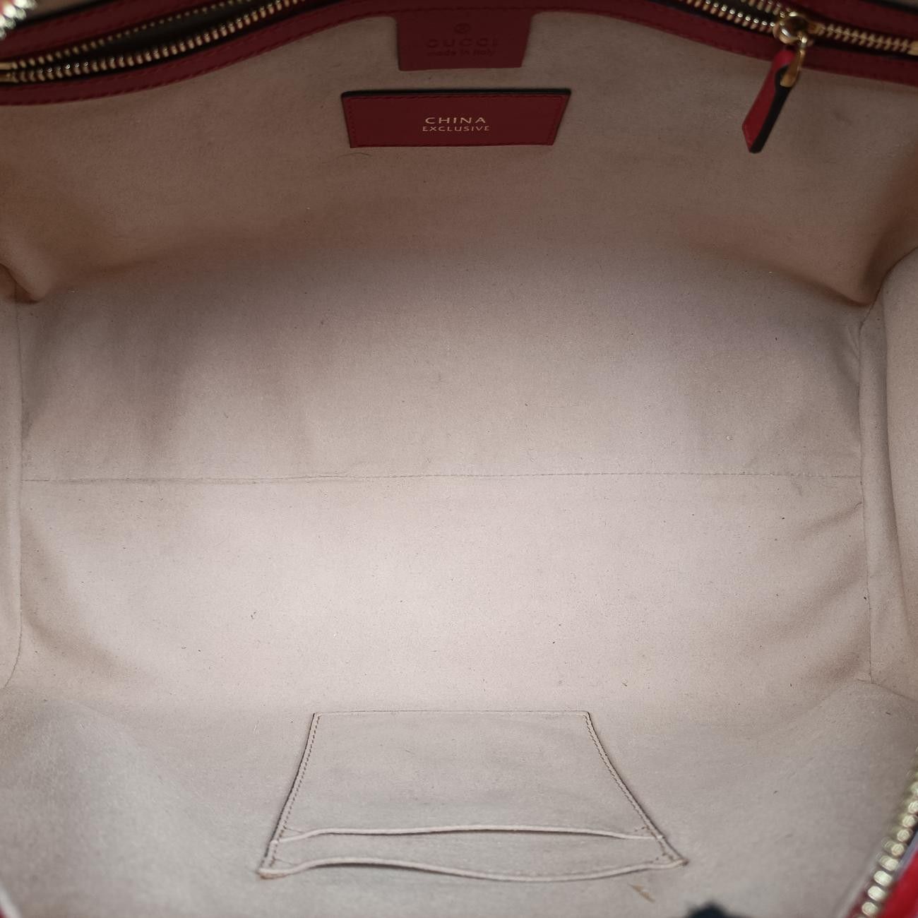 Gucci GG Blue Mus Beige Red Canvas Leather Messenger — view 9