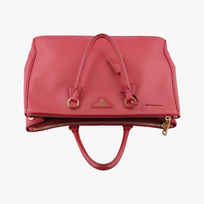 Prada Galleria Red Saffiano Leather 7 Handbag — view 8