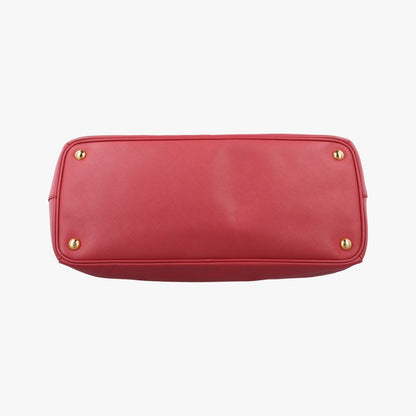 Prada Galleria Red Saffiano Leather 7 Handbag — view 3