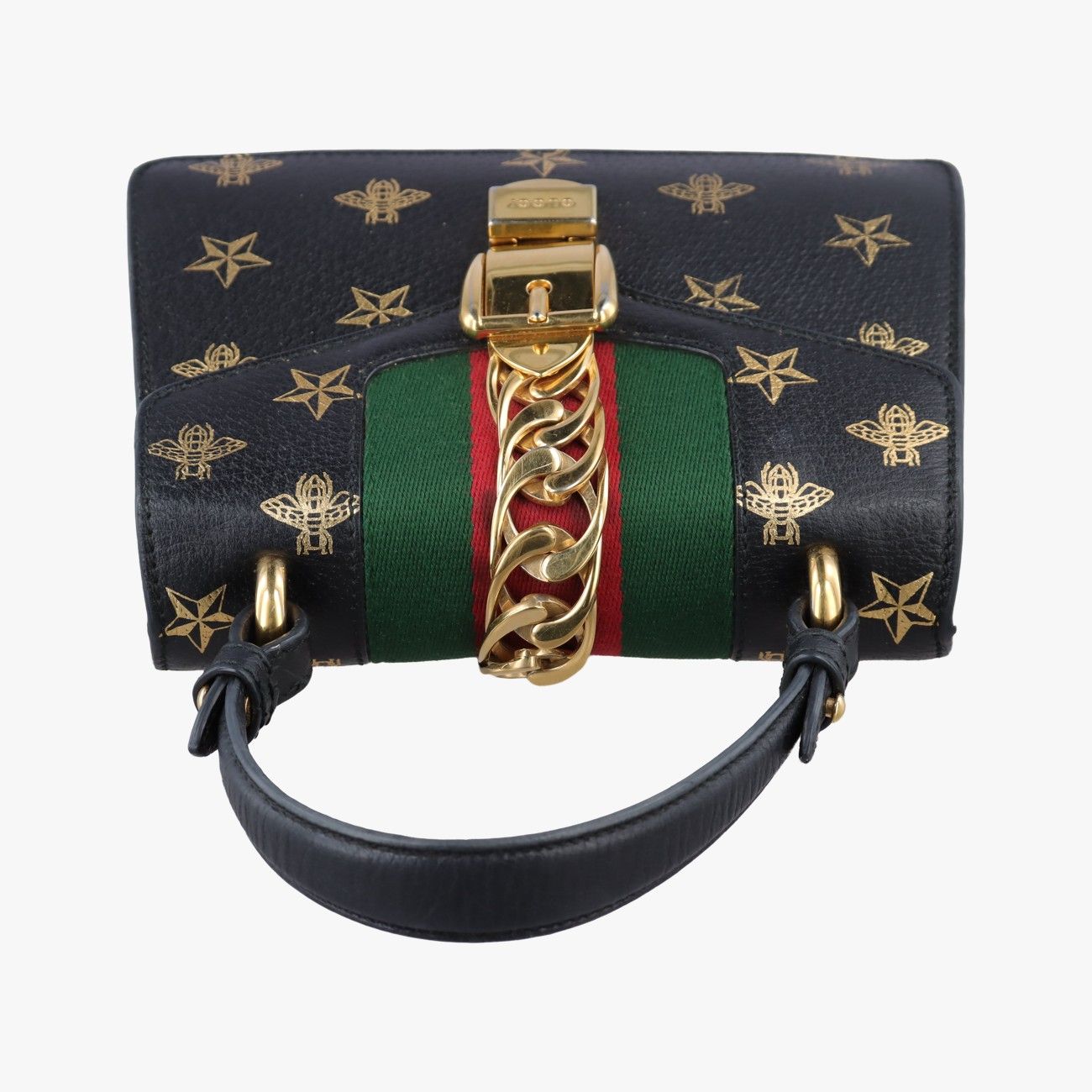 Gucci Sylvie Black Leather Messenger — view 8