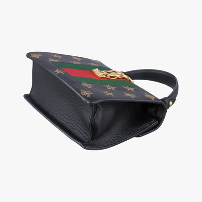 Gucci Sylvie Black Leather Messenger — view 6