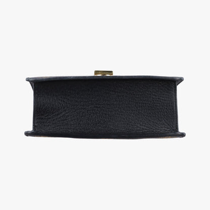 Gucci Sylvie Black Leather Messenger — view 3