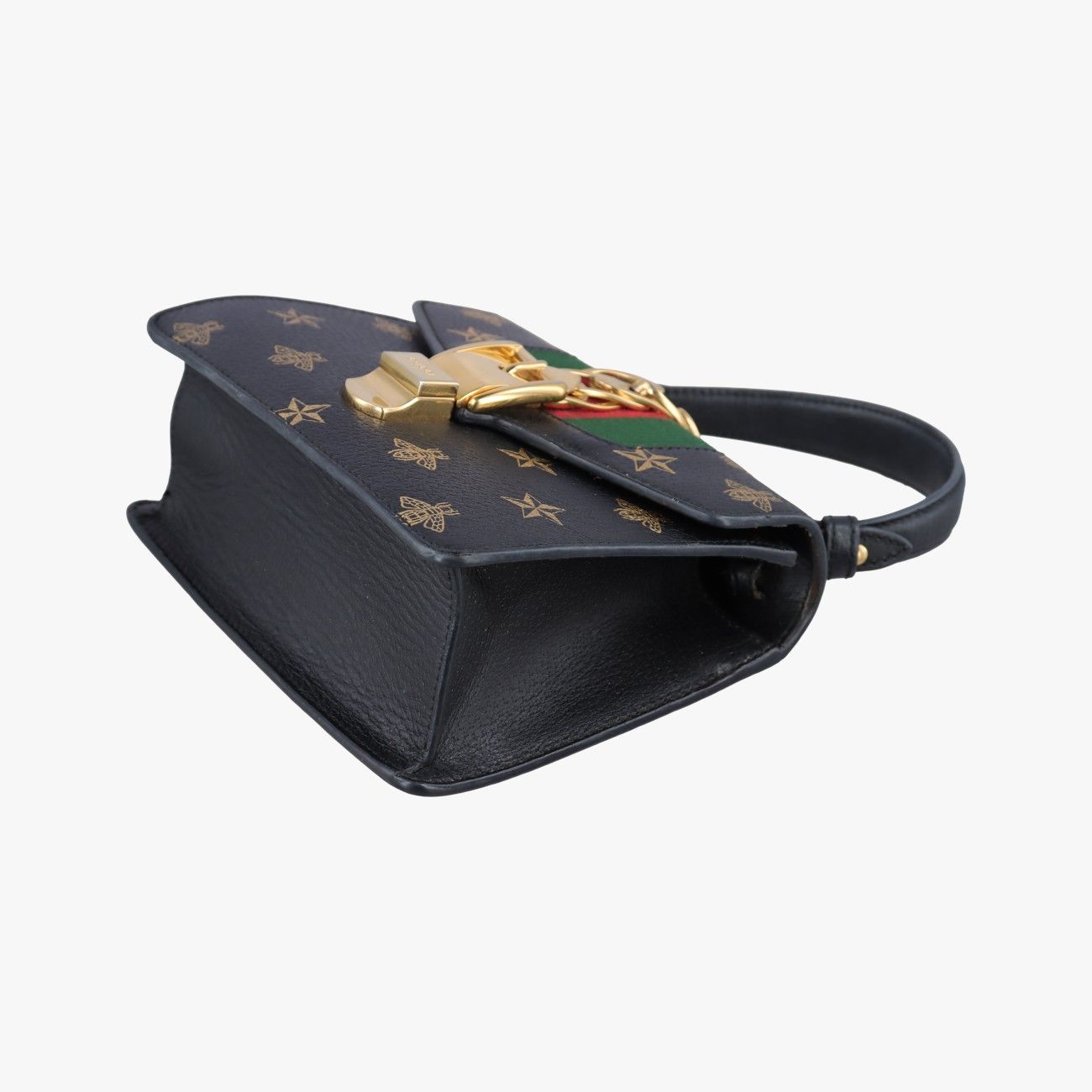 Gucci Sylvie Black Leather Messenger — view 4
