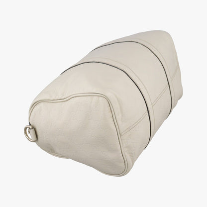 Gucci GG Plus Joy Supreme White Leather Handbag — view 5