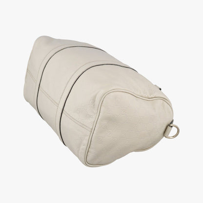 Gucci GG Plus Joy Supreme White Leather Handbag — view 6