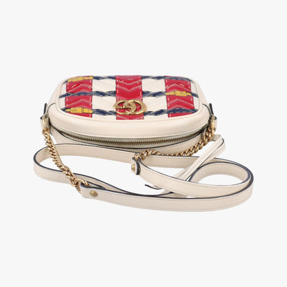 Gucci GG Marmont White Multicolor Leather Messenger — view 8