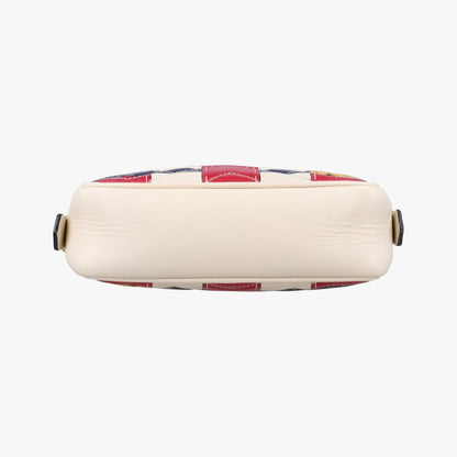 Gucci GG Marmont White Multicolor Leather Messenger — view 3