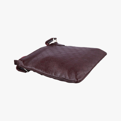 Gucci Imprime Messenger Wine Red Leather Tote — view 7