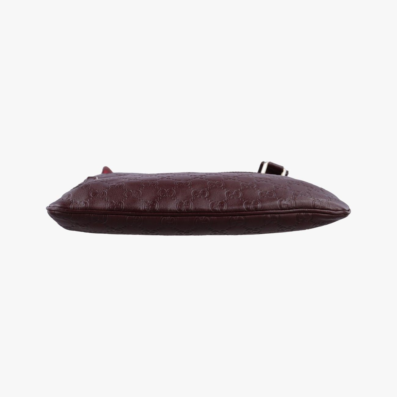 Gucci Imprime Messenger Wine Red Leather Tote — view 3