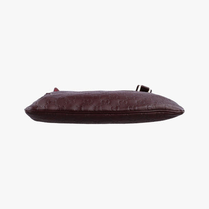 Gucci Imprime Messenger Wine Red Leather Tote — view 3