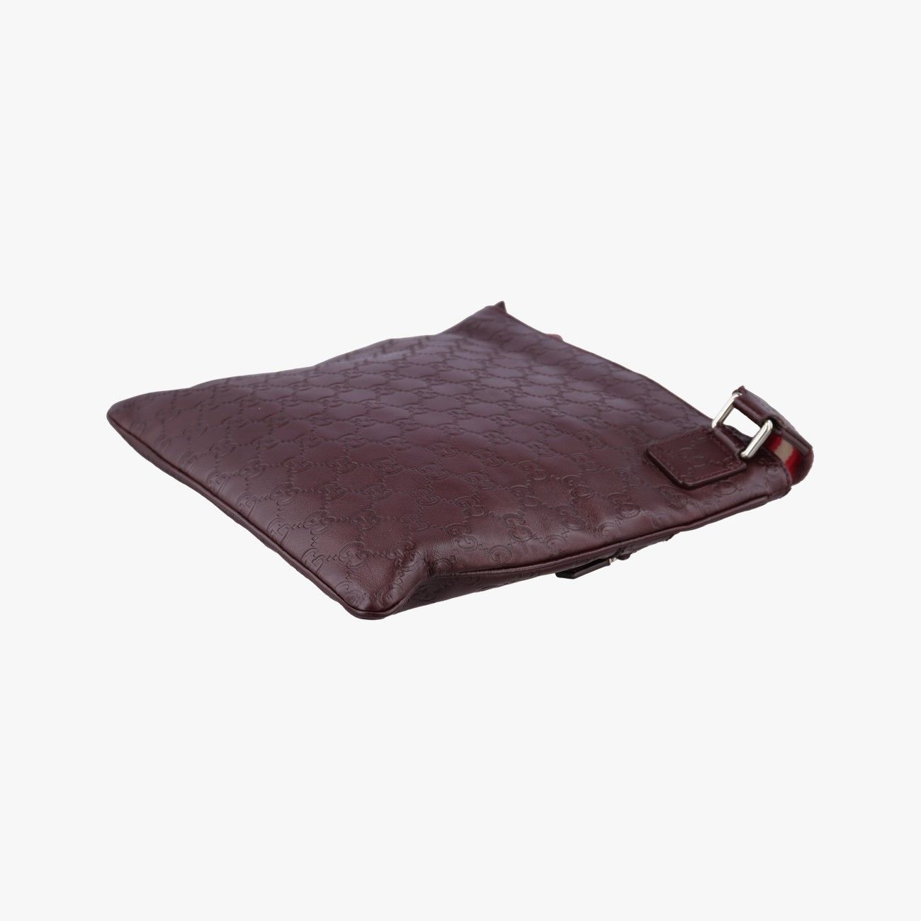 Gucci Imprime Messenger Wine Red Leather Tote — view 6