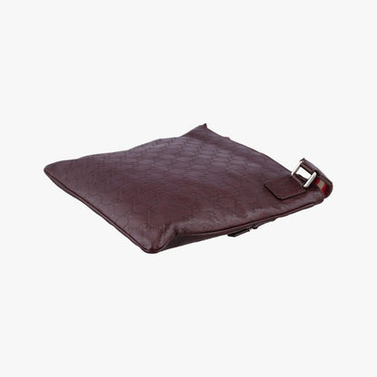 Gucci Imprime Messenger Wine Red Leather Tote — view 6
