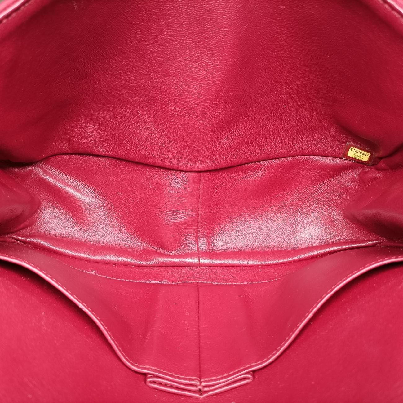 Chanel 2.55 Quilted Red Cotton Jersey Handbag — view 9