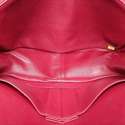 Chanel 2.55 Quilted Red Cotton Jersey Handbag — view 9