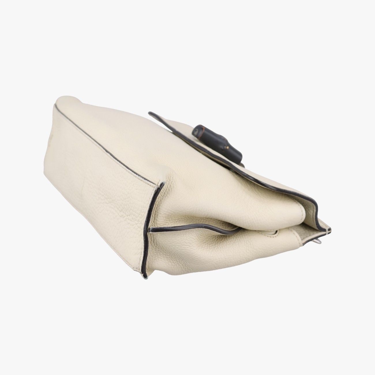 Gucci Bamboo Daily White Leather Messenger — view 4