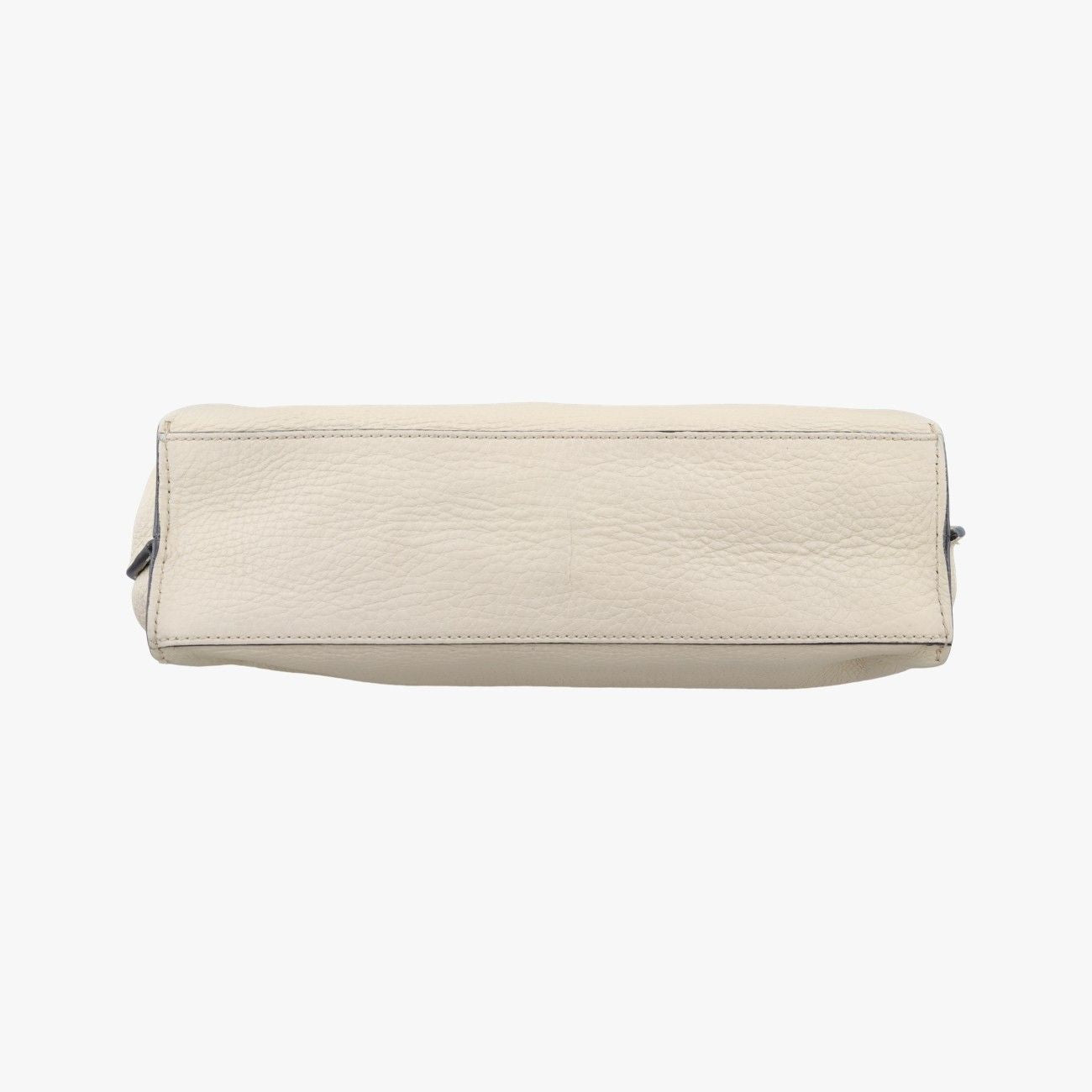 Gucci Bamboo Daily White Leather Messenger — view 3