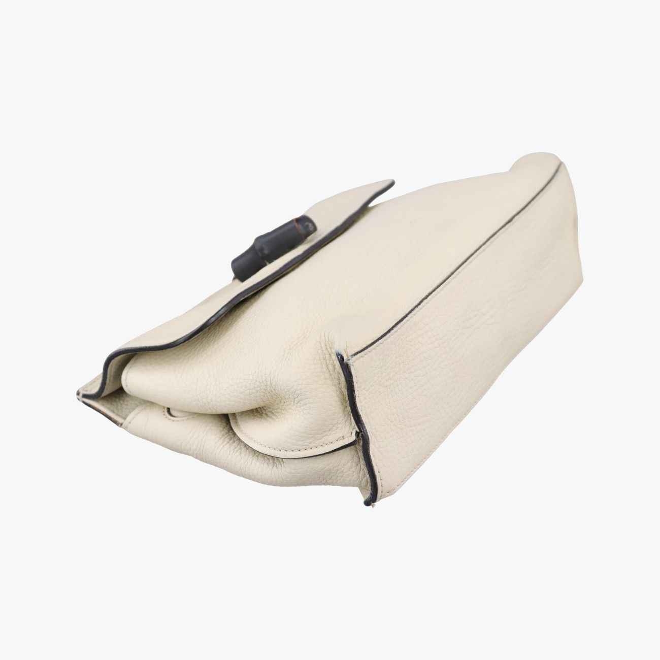 Gucci Bamboo Daily White Leather Messenger — view 5