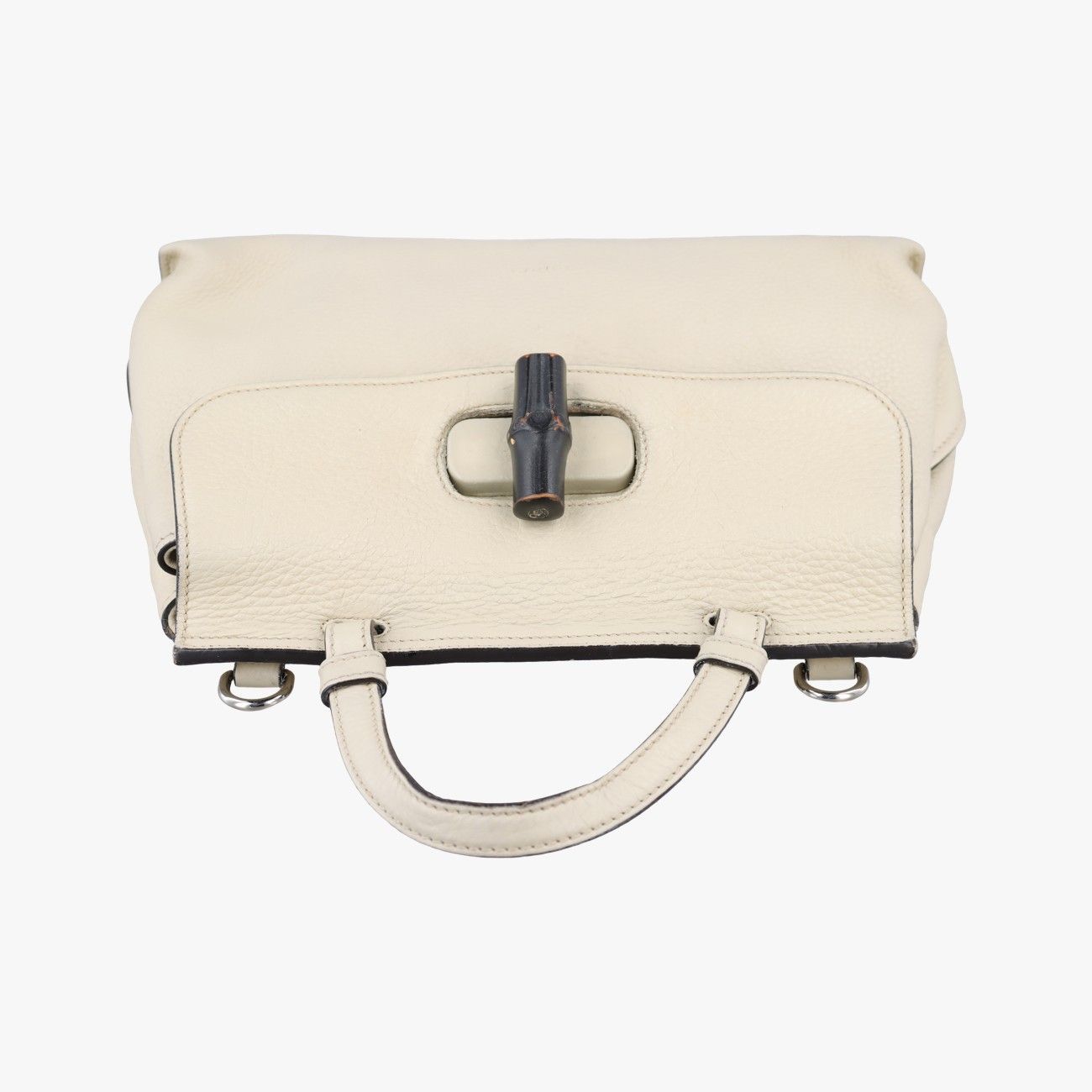 Gucci Bamboo Daily White Leather Messenger — view 8
