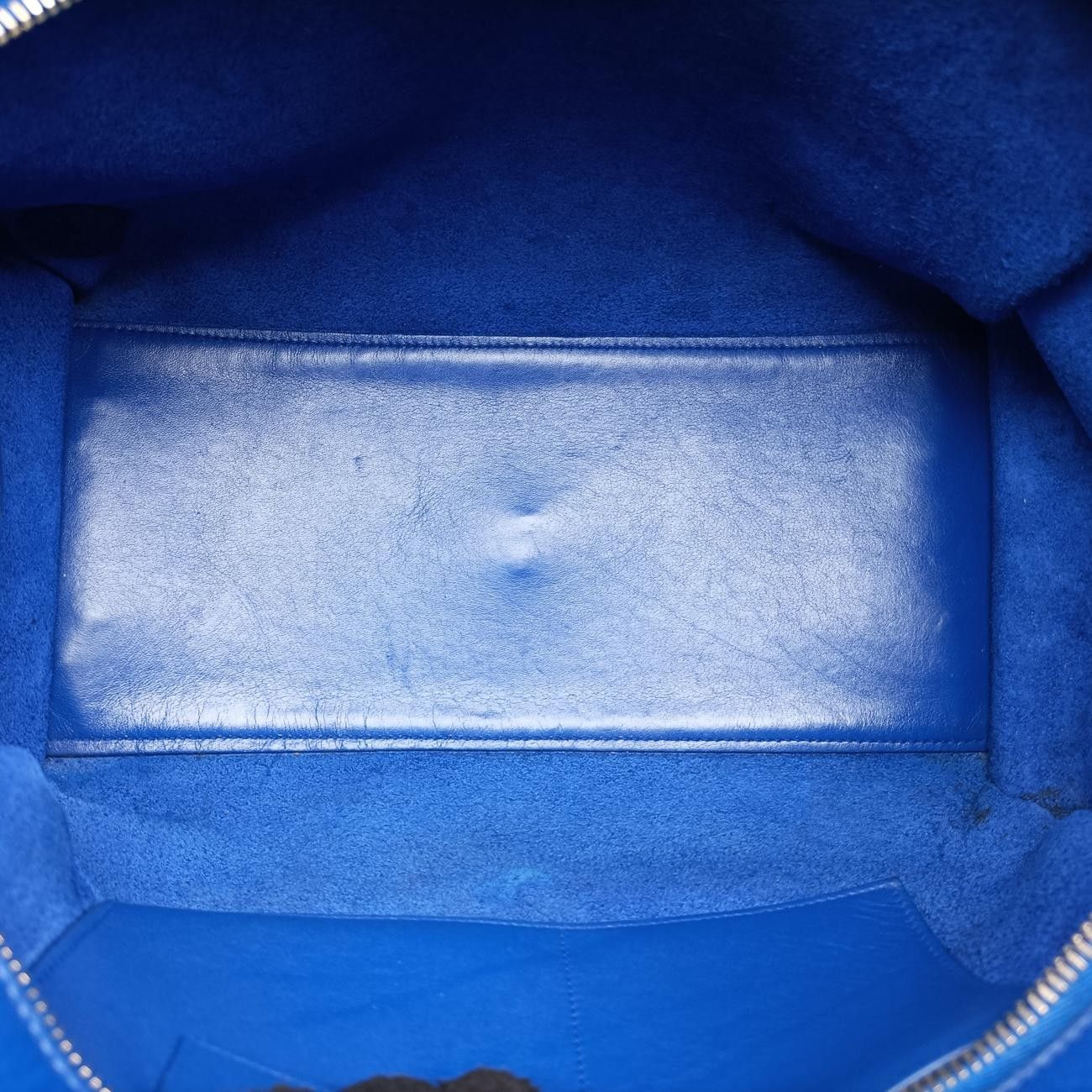 Saint Laurent Yves Laurenty Line Petit Cabas Blue Leather Messenger — view 9