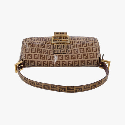 Fendi Bucket Brown Canvas Messenger — view 8