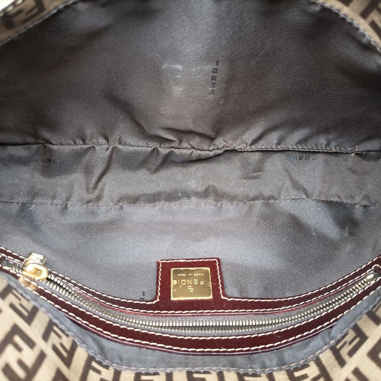 Fendi Bucket Brown Canvas Messenger — view 9