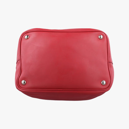 Prada Tassel Drawstring Bucket Red Leather Messenger — view 3