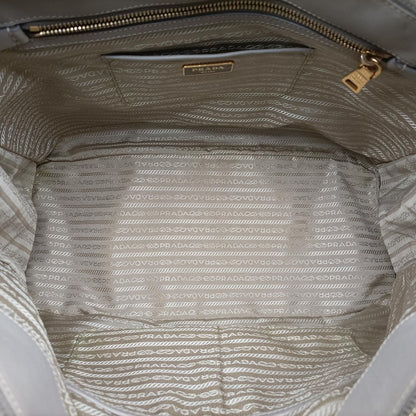 Prada Galleria Beige Saffiano Leather Handbag — view 9