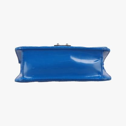 Dior Cannage New Rock Blue Patent Messenger — view 3
